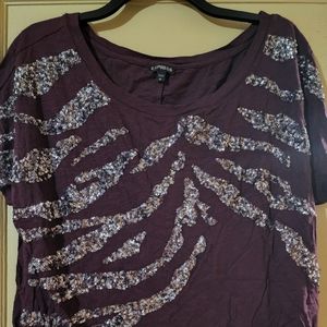 Express top. Sz L. Great condition. Maroon in color
